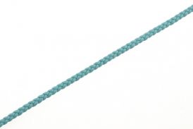 TAŚMA / 4MM / WARKOCZ TURKUSOWE RZEMYKI