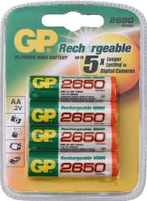 BATERIA GP R6 / 2650 RECHARGEABLE SIZE AA 1.2V