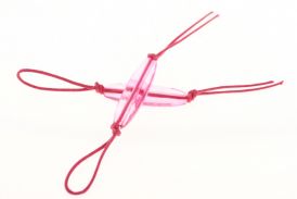 KORALIK OWALNY TRANSPARENT RÓŻOWY